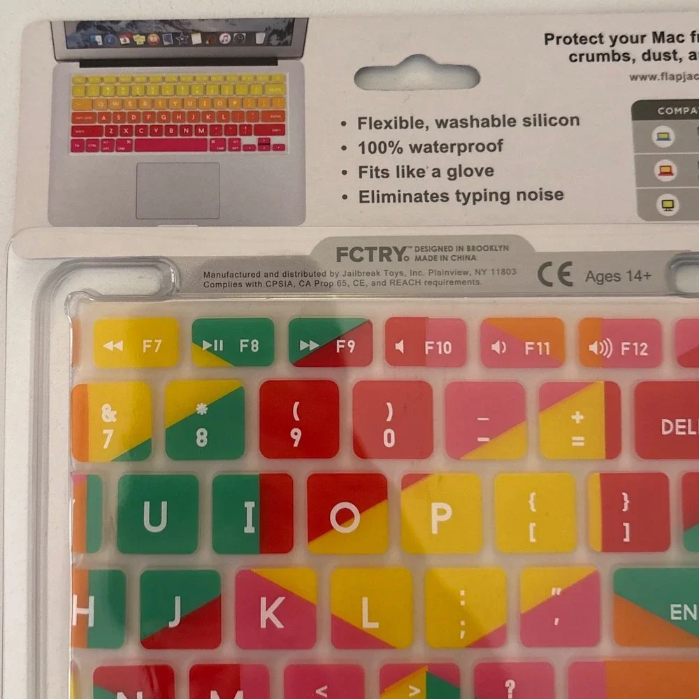 Flapjacks Designer Keyboard Cover for‎ Mac MacBook Air Pro Desktop Triangles